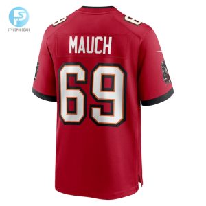 Mens Tampa Bay Buccaneers Cody Mauch Nike Red Game Jersey stylepulseusa 1 2