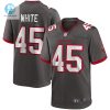 Mens Tampa Bay Buccaneers Devin White Nike Pewter Game Jersey stylepulseusa 1