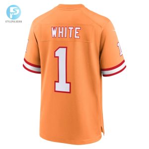 Mens Tampa Bay Buccaneers Rachaad White Nike Orange Throwback Game Jersey stylepulseusa 1 2