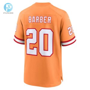 Mens Tampa Bay Buccaneers Ronde Barber Nike Orange Throwback Game Jersey stylepulseusa 1 2