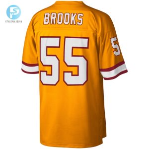 Mens Tampa Bay Buccaneers Derrick Brooks Mitchell Ness Orange Legacy Replica Jersey stylepulseusa 1 2