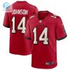 Mens Tampa Bay Buccaneers Brad Johnson Nike Red Game Retired Player Jersey stylepulseusa 1