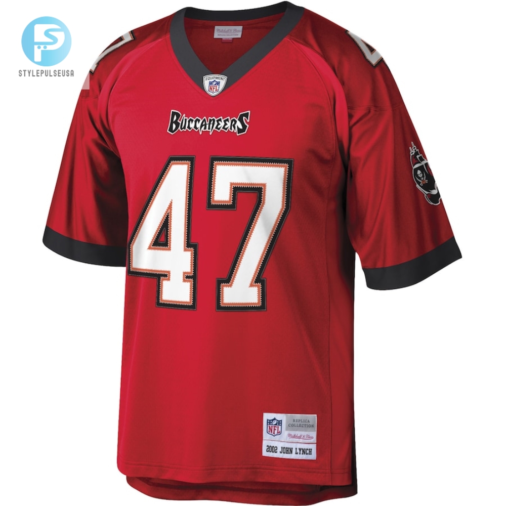 Mens Tampa Bay Buccaneers John Lynch Mitchell  Ness Red Legacy Replica Jersey 