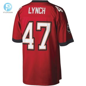 Mens Tampa Bay Buccaneers John Lynch Mitchell Ness Red Legacy Replica Jersey stylepulseusa 1 2