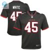 Youth Tampa Bay Buccaneers Devin White Nike Pewter Game Jersey stylepulseusa 1