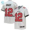 Youth Tampa Bay Buccaneers Tom Brady Nike Gray Inverted Team Game Jersey stylepulseusa 1