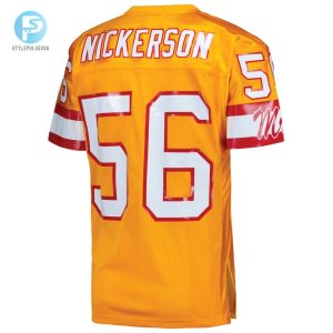 Mens Tampa Bay Buccaneers 1993 Hardy Nickerson Mitchell Ness Orange Authentic Throwback Retired Player Jersey stylepulseusa 1 2