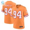 Mens Tampa Bay Buccaneers Calijah Kancey Nike Orange Alternate Team Game Jersey stylepulseusa 1