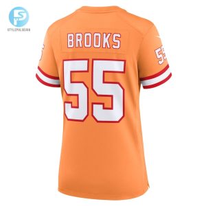 Womens Tampa Bay Buccaneers Derrick Brooks Nike Orange Throwback Game Jersey stylepulseusa 1 2