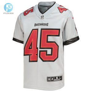 Youth Tampa Bay Buccaneers Devin White Nike Gray Inverted Team Game Jersey stylepulseusa 1 1