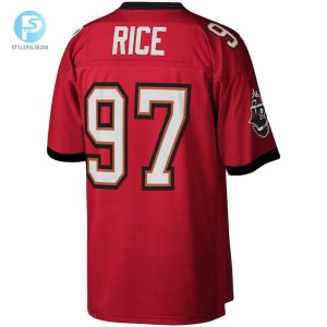 Mens Tampa Bay Buccaneers Simeon Rice Mitchell Ness Red Legacy Replica Jersey stylepulseusa 1 2