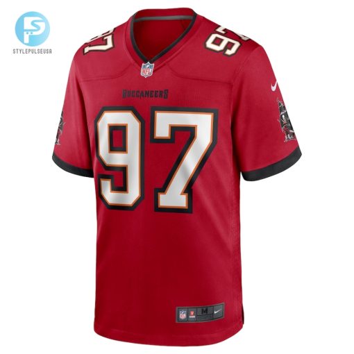 Mens Tampa Bay Buccaneers Zach Triner Nike Red Game Jersey stylepulseusa 1 1