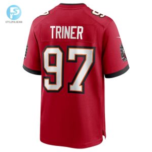 Mens Tampa Bay Buccaneers Zach Triner Nike Red Game Jersey stylepulseusa 1 2