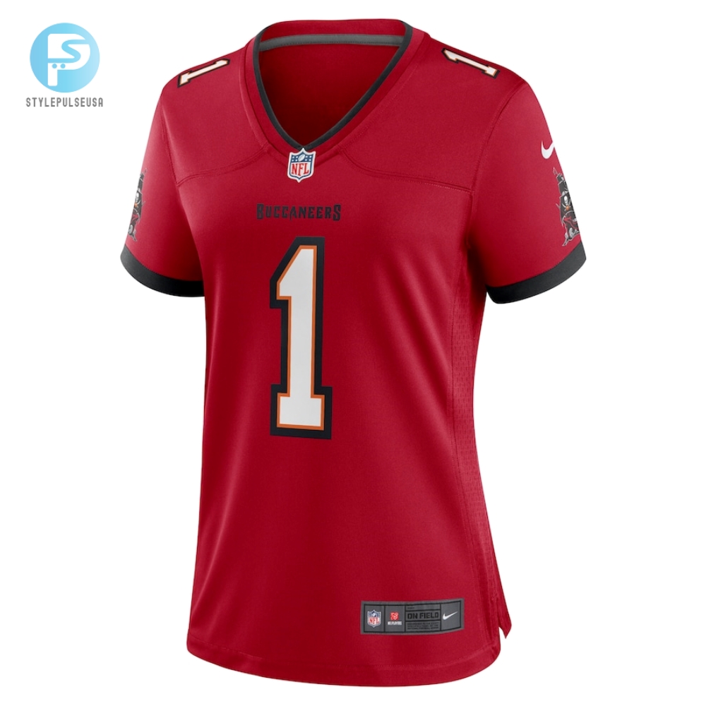 Womens Tampa Bay Buccaneers Number 1 Mom Nike Red Game Jersey 