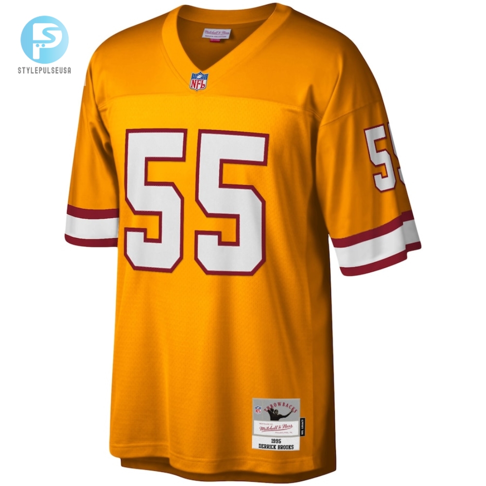 Youth Tampa Bay Buccaneers Derrick Brooks Mitchell  Ness Orange 1995 Retired Player Legacy Jersey 