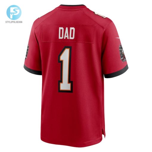 Mens Tampa Bay Buccaneers Number 1 Dad Nike Red Game Jersey stylepulseusa 1 2