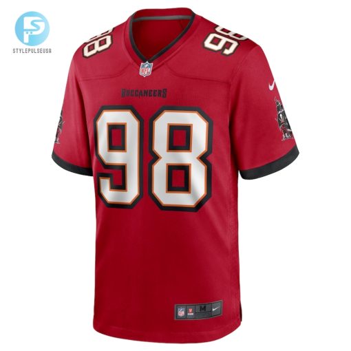 Mens Tampa Bay Buccaneers Anthony Nelson Nike Red Game Jersey stylepulseusa 1 1