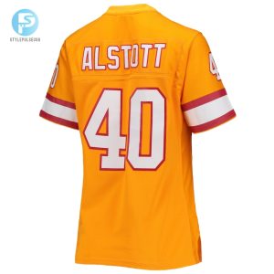 Womens Tampa Bay Buccaneers Mike Alstott Mitchell Ness Orange Legacy Replica Player Jersey stylepulseusa 1 2