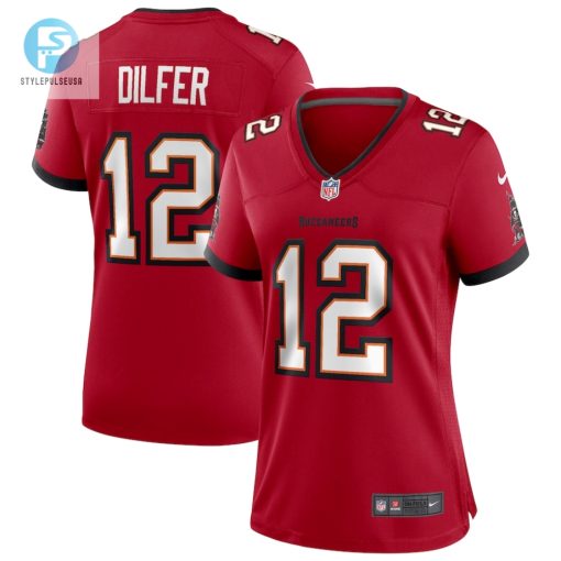 Womens Tampa Bay Buccaneers Trent Dilfer Nike Red Game Retired Player Jersey stylepulseusa 1