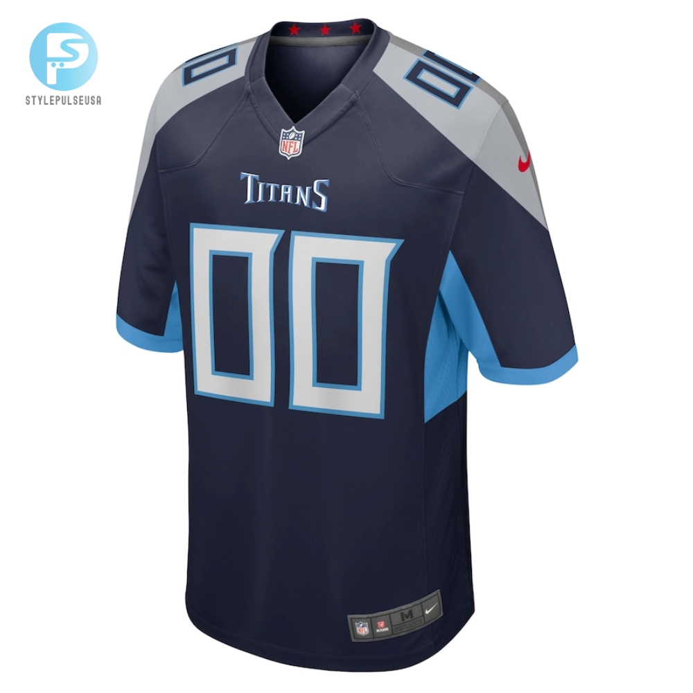 Mens Tennessee Titans Nike Navy Custom Jersey 