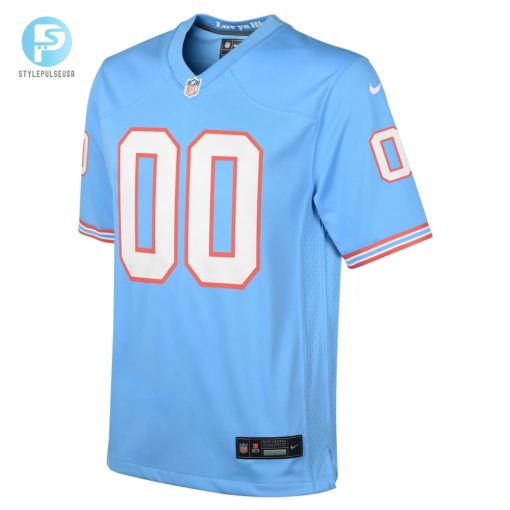 Youth Tennessee Titans Nike Light Blue Oilers Throwback Custom Game Jersey stylepulseusa 1 1