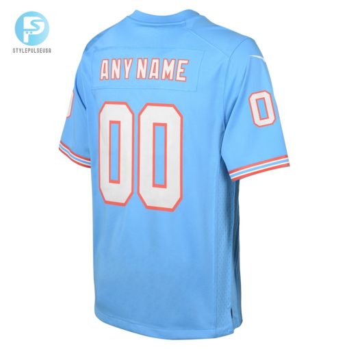 Youth Tennessee Titans Nike Light Blue Oilers Throwback Custom Game Jersey stylepulseusa 1 2