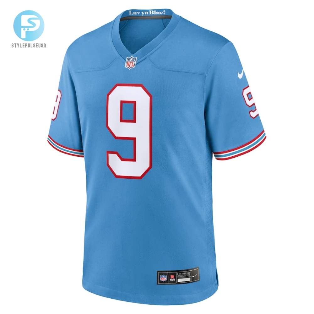 Mens Tennessee Titans Steve Mcnair Nike Light Blue Oilers Throwback Retired Player Game Jersey 