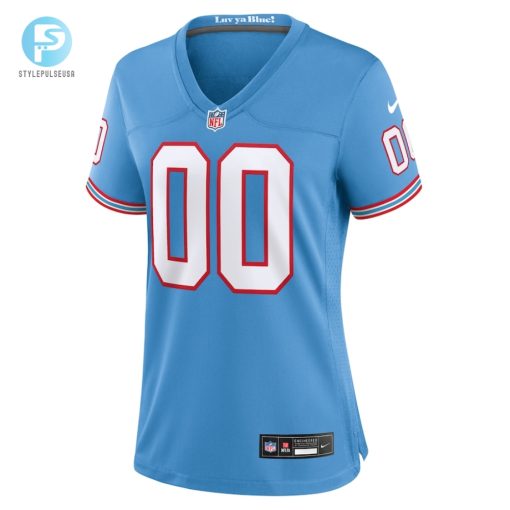 Womens Tennessee Titans Nike Light Blue Oilers Throwback Custom Game Jersey stylepulseusa 1 1