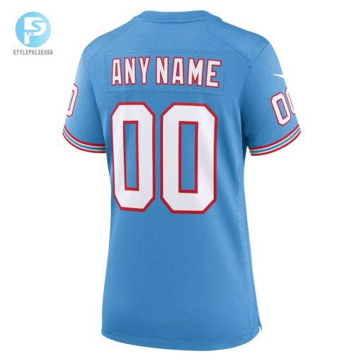 Womens Tennessee Titans Nike Light Blue Oilers Throwback Custom Game Jersey stylepulseusa 1 2