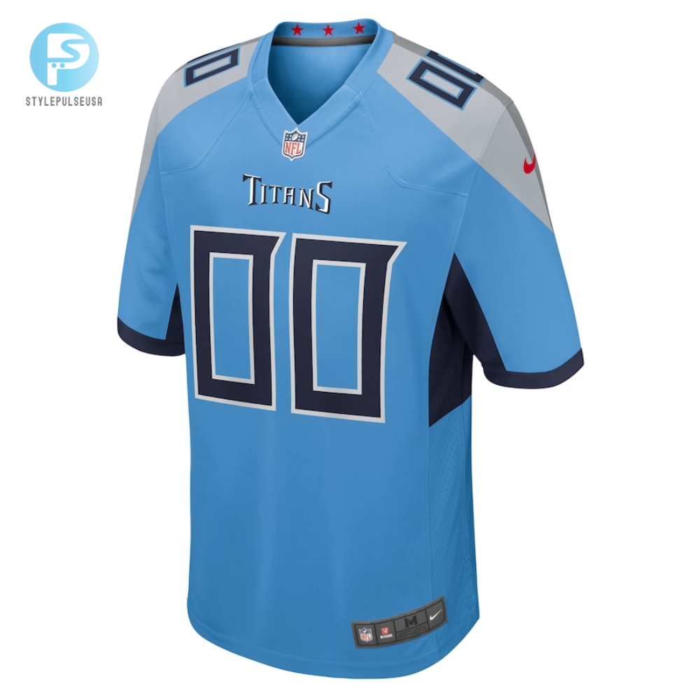 Mens Tennessee Titans Nike Light Blue Alternate Custom Game Jersey 