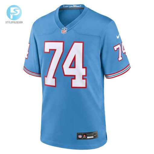 Mens Tennessee Titans Bruce Matthews Nike Light Blue Oilers Throwback Retired Player Game Jersey stylepulseusa 1 1