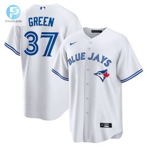 Get Your Green On Chad Green 37 Jays Home Jersey White stylepulseusa 1 1