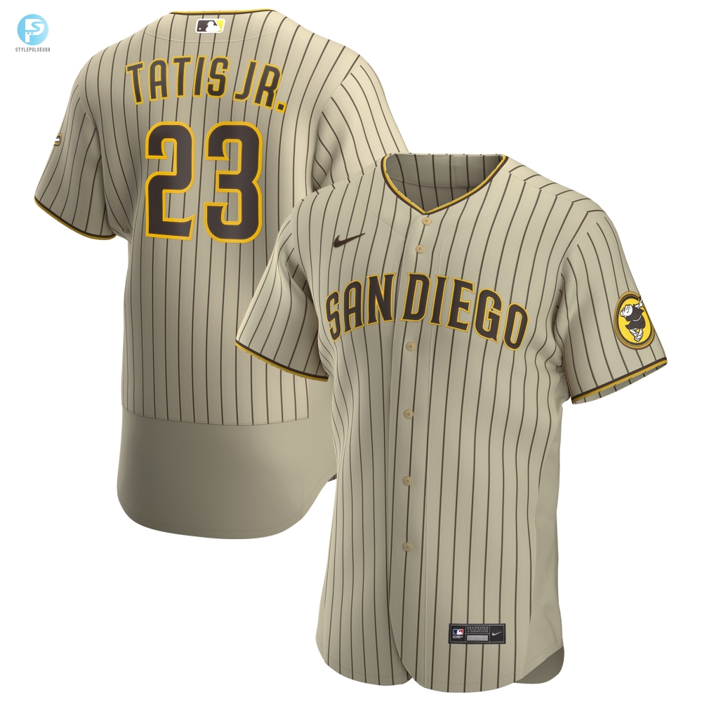 Hit A Homer With Tatis In Tan  Padres Jersey Gold