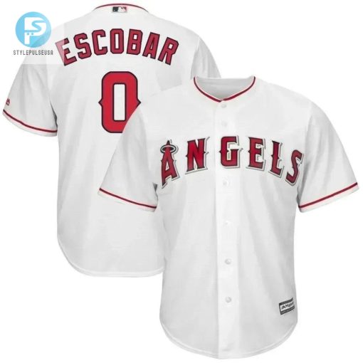 Hit Home Runs In Style Yunel Escobar Jersey Angels White stylepulseusa 1