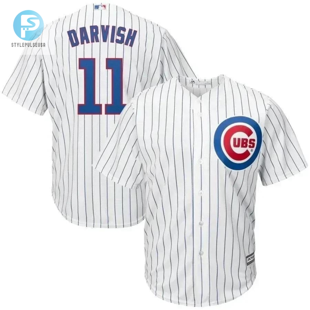 Get Darvishd Cool Cubs Jersey  White Royal Wow