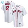 Turner Up The Heat Justins Red Sox Jersey White Hot stylepulseusa 1