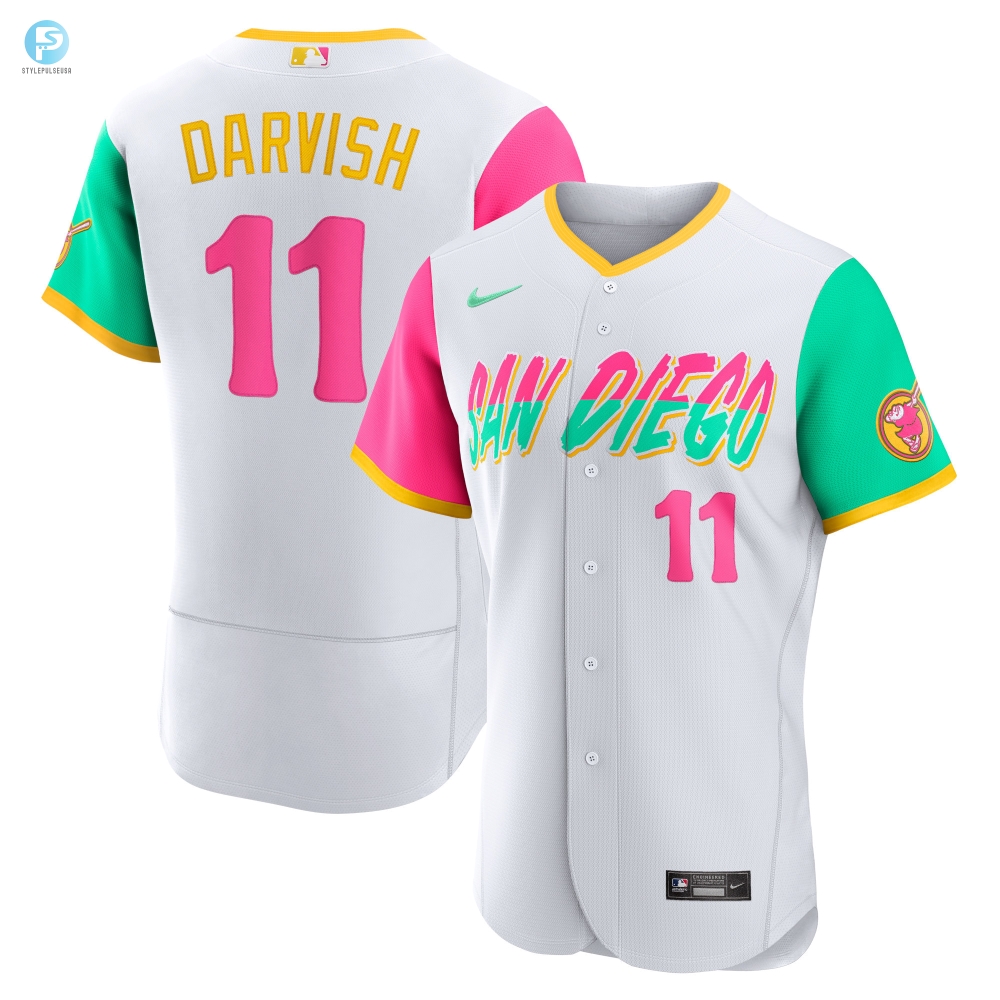 Darvish Dazzle Witty White City Connect Jersey 22