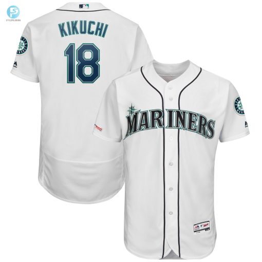 Get Your Kikuchi Kicks Authentic Mariners Jersey White stylepulseusa 1