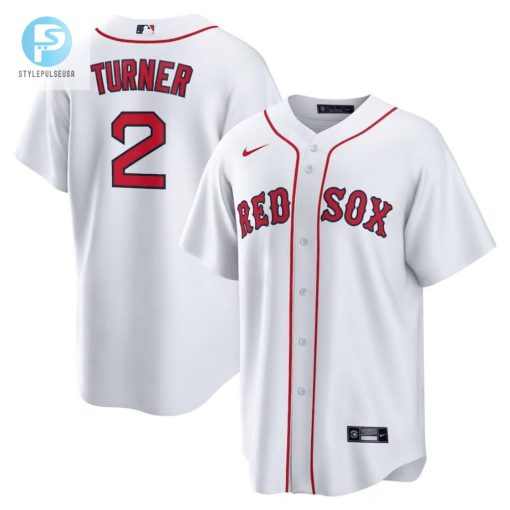 Score Big Justin Turner Red Sox Jersey White Witty stylepulseusa 1