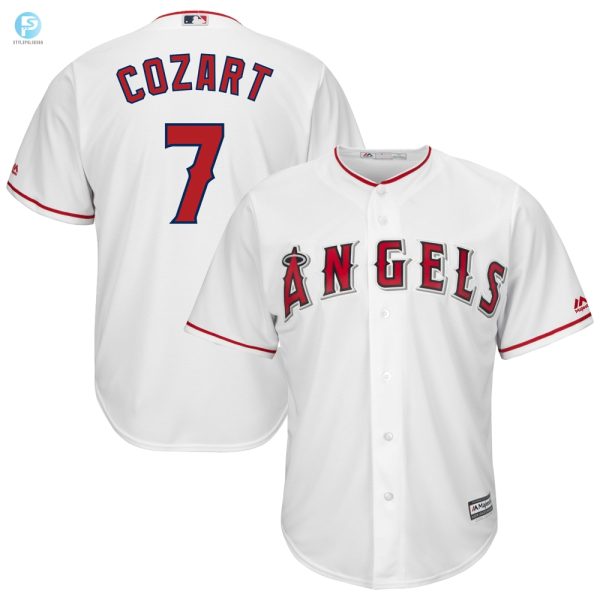 Score Big In Zack Cozarts Cool Base Angels Jersey stylepulseusa 1