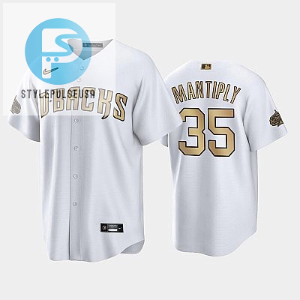 Get Joe Mantiplys Allstar Swag  Dbacks 35 White Jersey