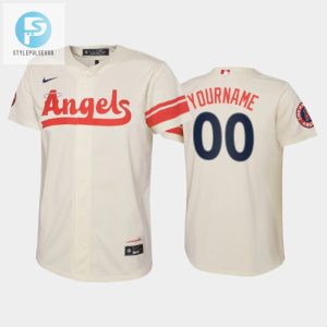 Hit A Homer In Cream Custom Youth Angels Jersey 202223 stylepulseusa 1 1