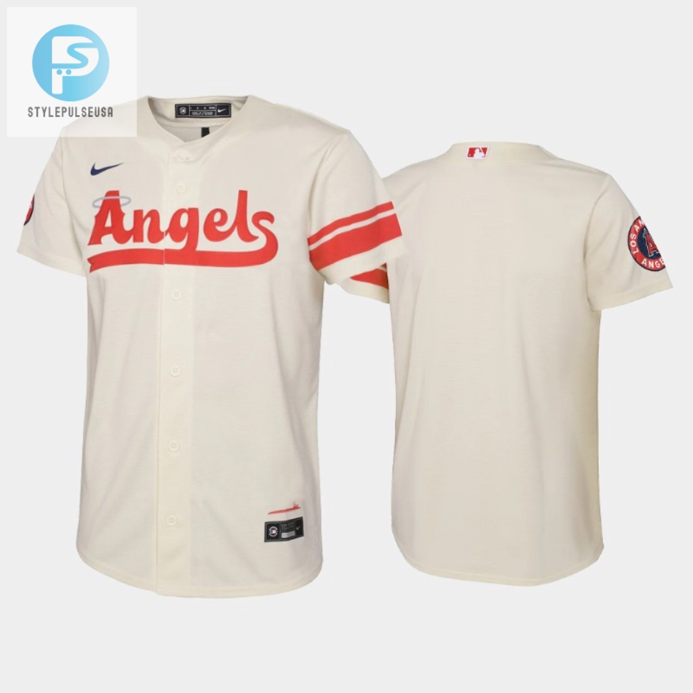 Rock The Field In Cream 202223 Youth Angels Jersey stylepulseusa 1