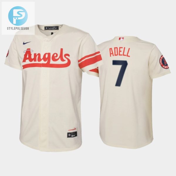 Score Big In Style Youth Angels Jo Adell 23 Jersey Creamy Fun stylepulseusa 1 1