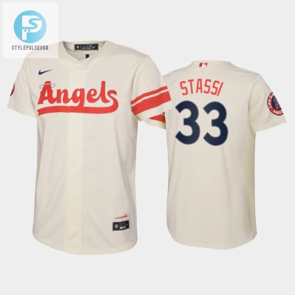 Get Stassified Youth Angels 33 Max Stassi Jersey Cream stylepulseusa 1