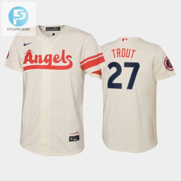 Hit A Homer With The Creamy Youth Mike Trout 27 Jersey stylepulseusa 1