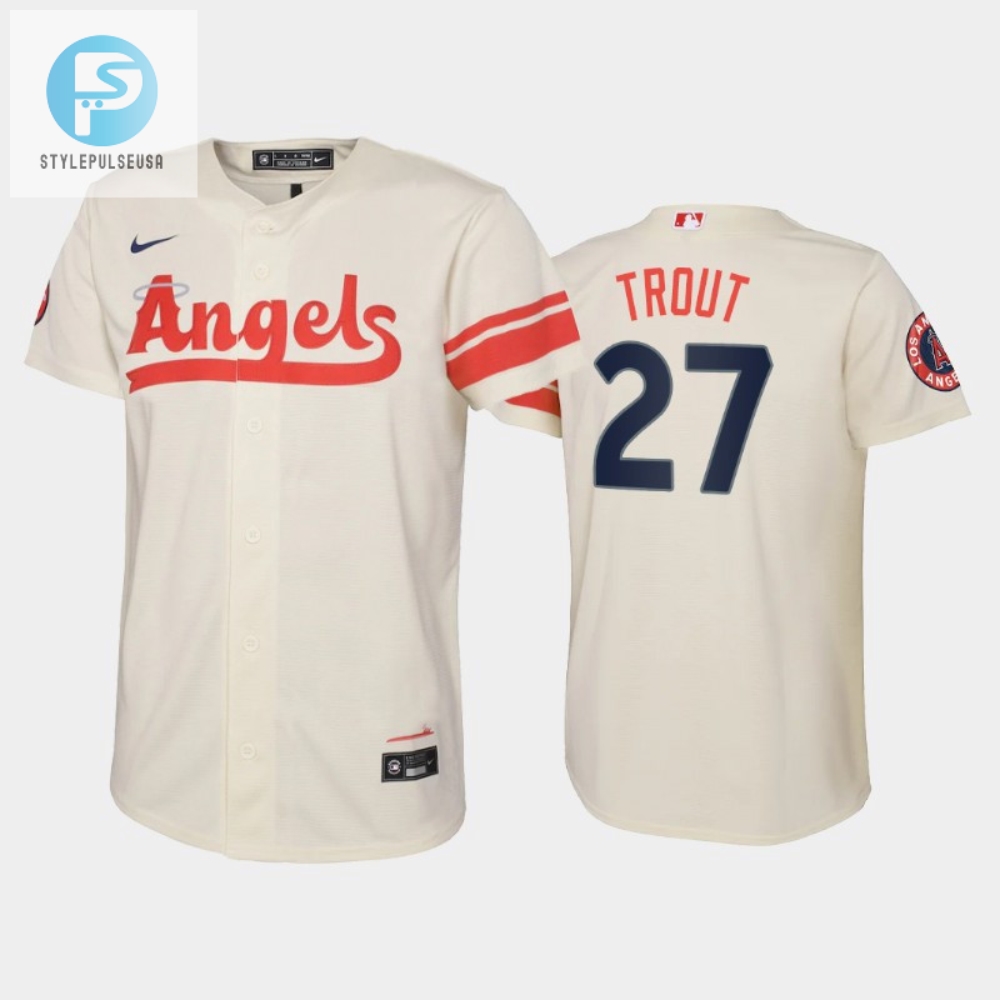 Hit A Homer With The Creamy Youth Mike Trout 27 Jersey