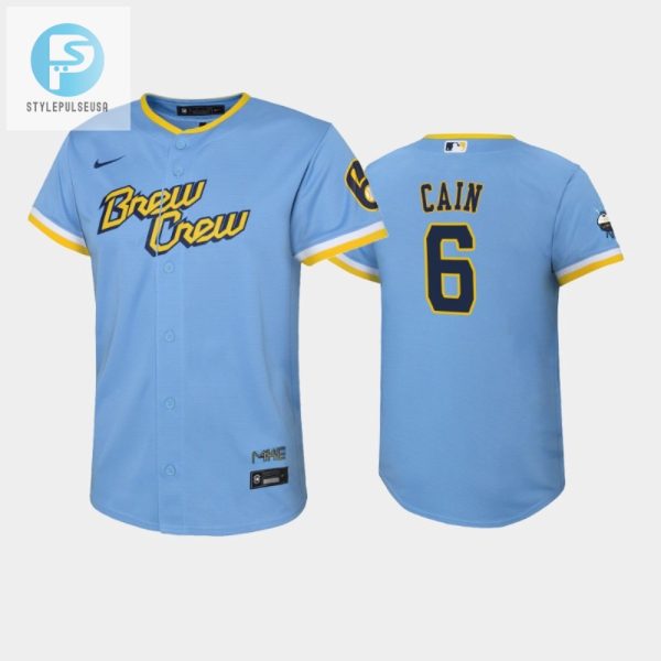 Get Recordbreaking Laughter Youth Brewers Lorenzo Cain Jersey stylepulseusa 1 1