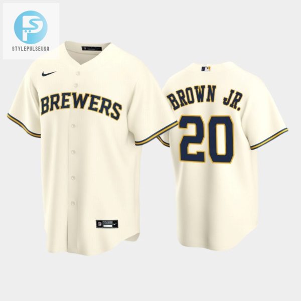 Get Drafted 202223 Eric Brown Jr. Cream Jersey Laughs stylepulseusa 1