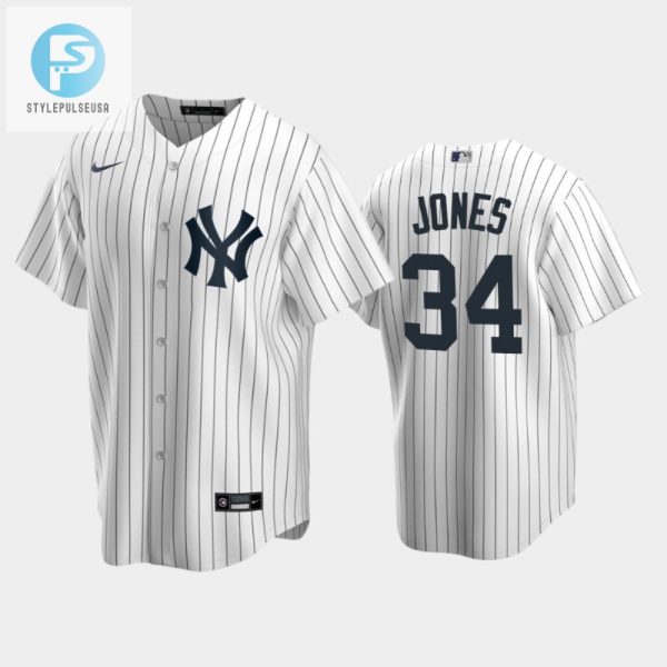 Rock Spencer Jones 34 Yankees Bold Home White Jersey stylepulseusa 1 1